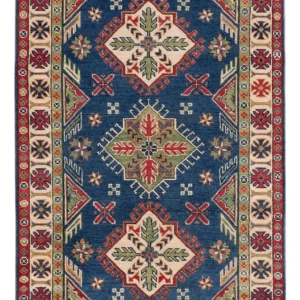 Ziegler Teppich - Kazak - 152 x 98 cm - blau