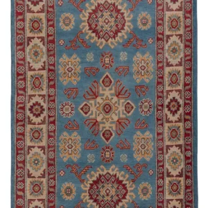 Ziegler Teppich - Kazak - 158 x 88 cm - blau