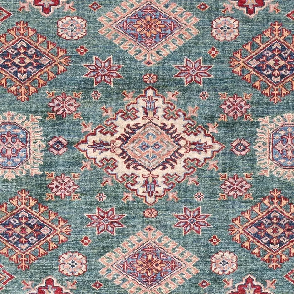 Ziegler Teppich - Kazak - 241 x 176 cm - grün