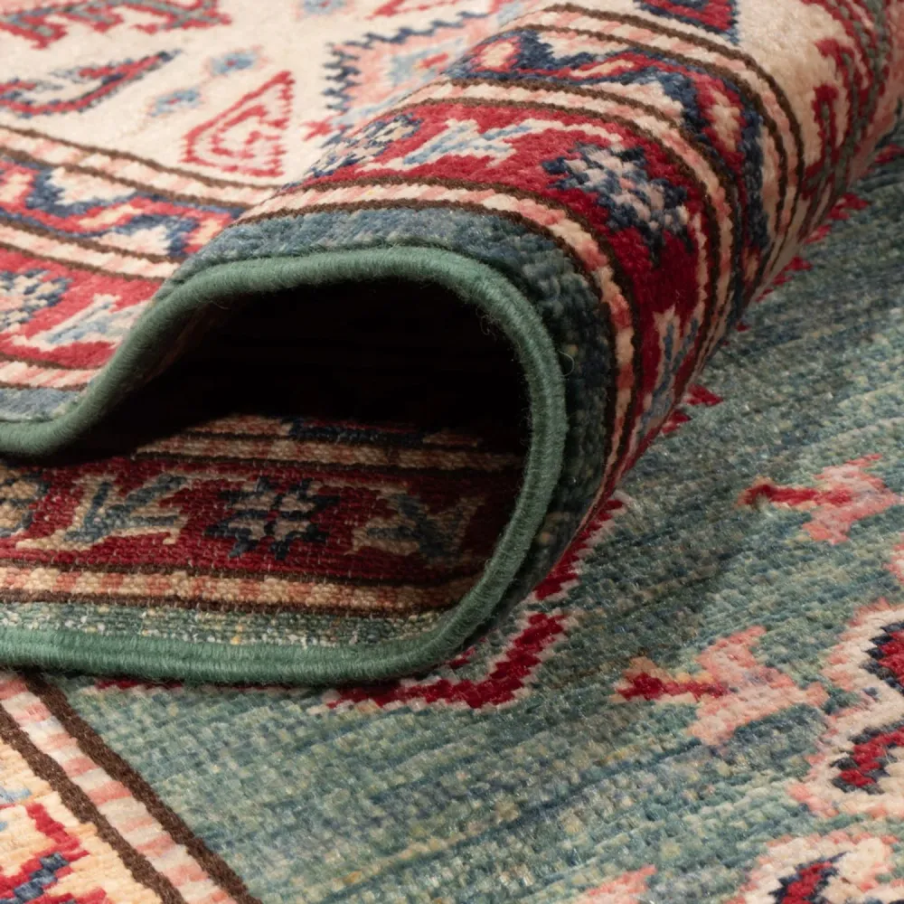 Ziegler Teppich - Kazak - 241 x 176 cm - grün