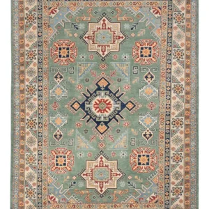 Ziegler Teppich - Kazak - 297 x 211 cm - grün
