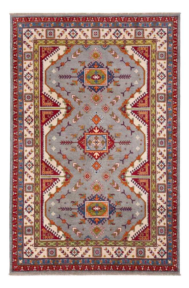 Ziegler Teppich - Kazak - 298 x 200 cm - lichtblau