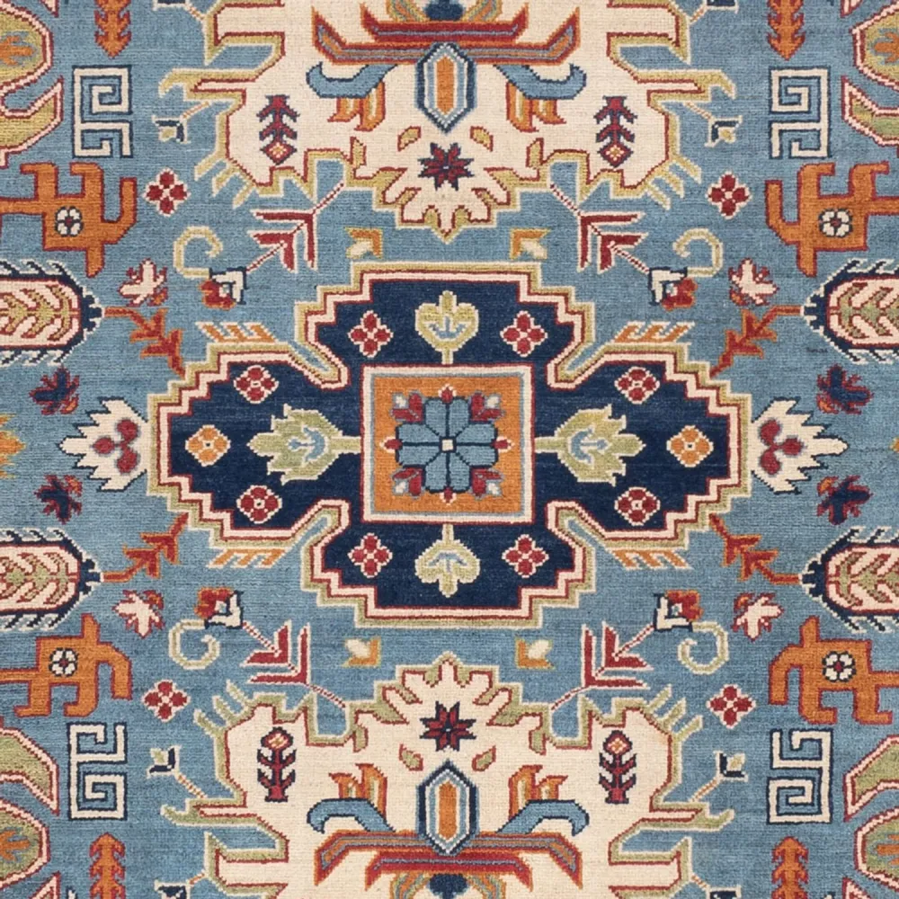 Ziegler Teppich - Kazak - 301 x 243 cm - blau
