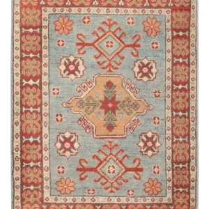 Ziegler Teppich - Kazak - 86 x 62 cm - hellblau