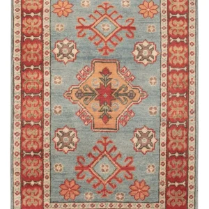 Ziegler Teppich - Kazak - 88 x 59 cm - hellblau