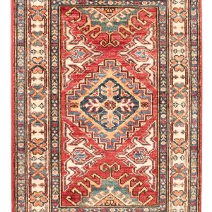 Ziegler Teppich - Kazak - Royal - 87 x 58 cm - rot