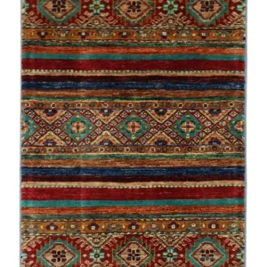 Ziegler Teppich 90 x 63 cm - mehrfarbig