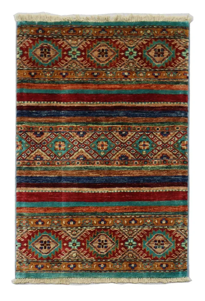 Ziegler Teppich 90 x 63 cm - mehrfarbig