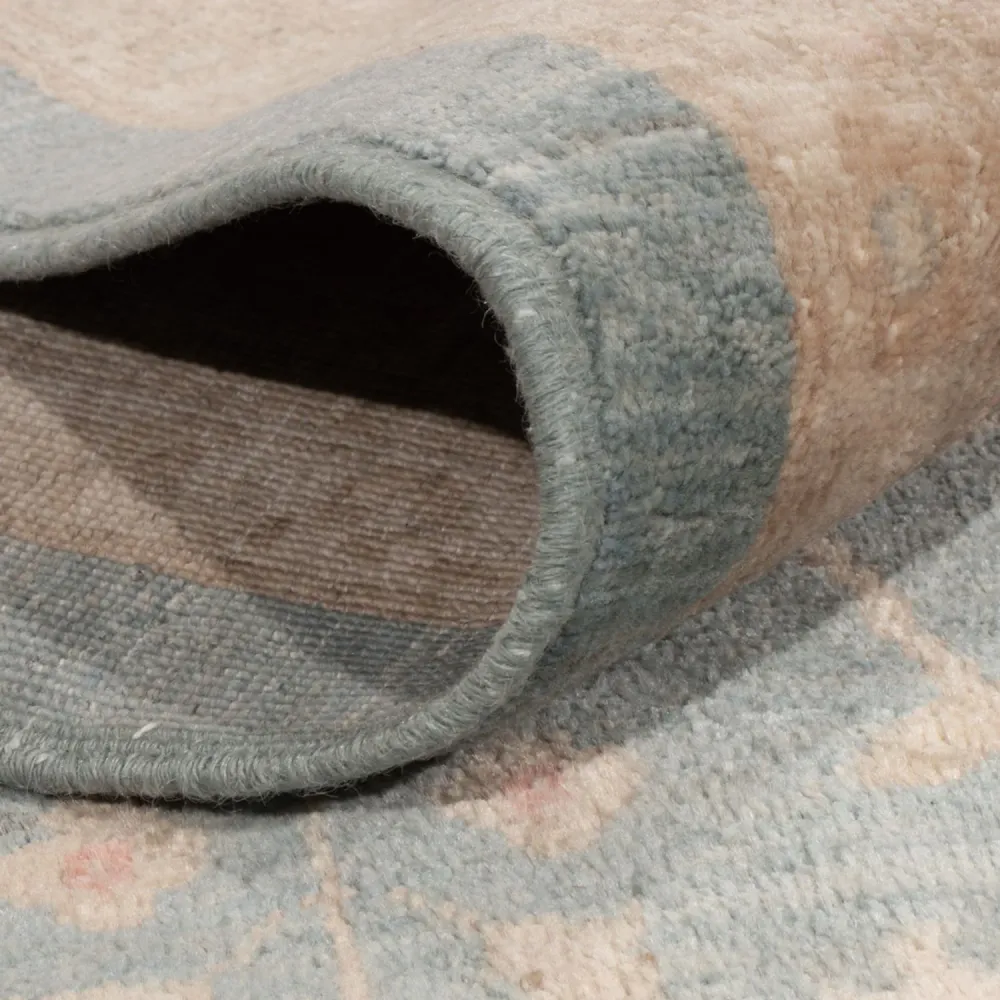 Ziegler Teppich quadratisch - 297 x 298 cm - hellblau