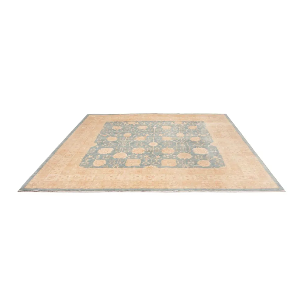 Ziegler Teppich quadratisch - 297 x 298 cm - hellblau