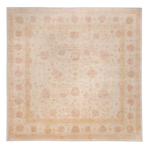 Ziegler Teppich quadratisch - 393 x 398 cm - beige