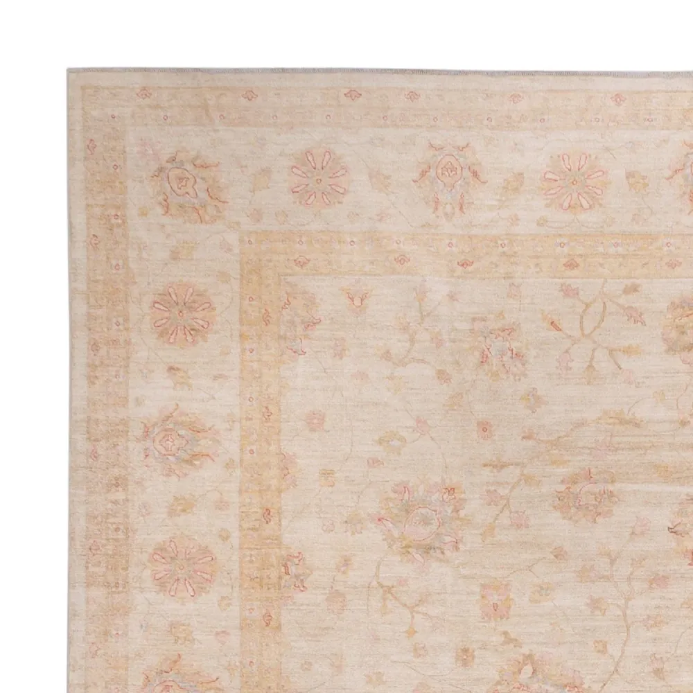 Ziegler Teppich quadratisch - 393 x 398 cm - beige