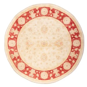 Ziegler Teppich rund - 200 x 178 cm - beige