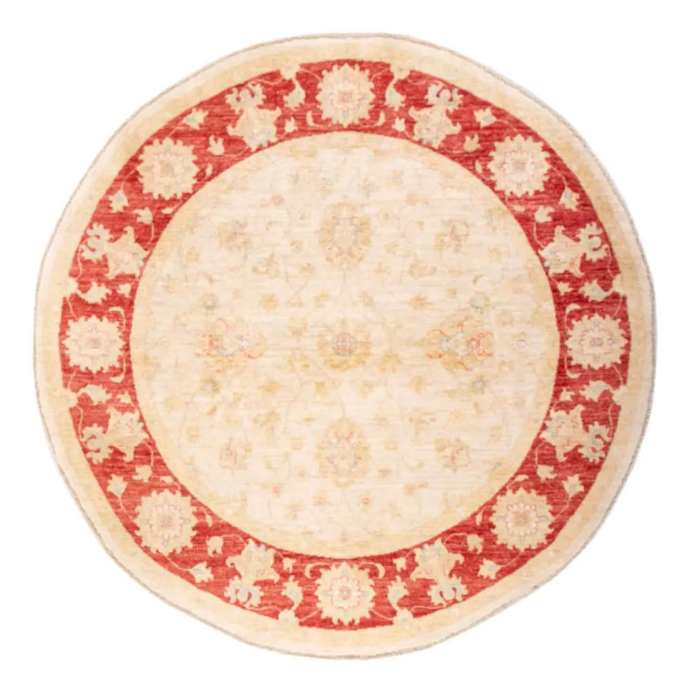 Ziegler Teppich rund - 200 x 178 cm - beige