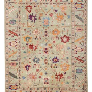 Ziegler Teppich - Usak - 336 x 244 cm - hellgrün