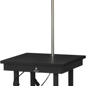 2--1 Stehleuchte Stehlampe Beistelltisch mit 3 Regalen Innenbeleuchtung E27 bis 40W für Wohn-/Schlafzimmer Schwarz+Weiß 44...