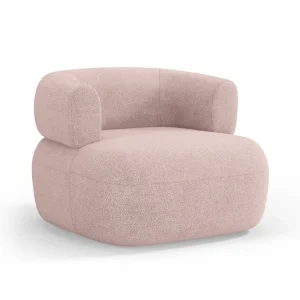 Aldrin Pulvered Boucle Pink Sessel