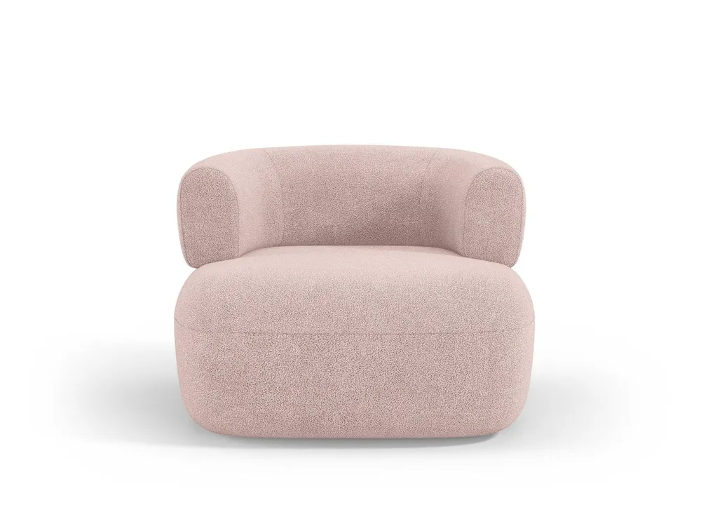 Aldrin Pulvered Boucle Pink Sessel