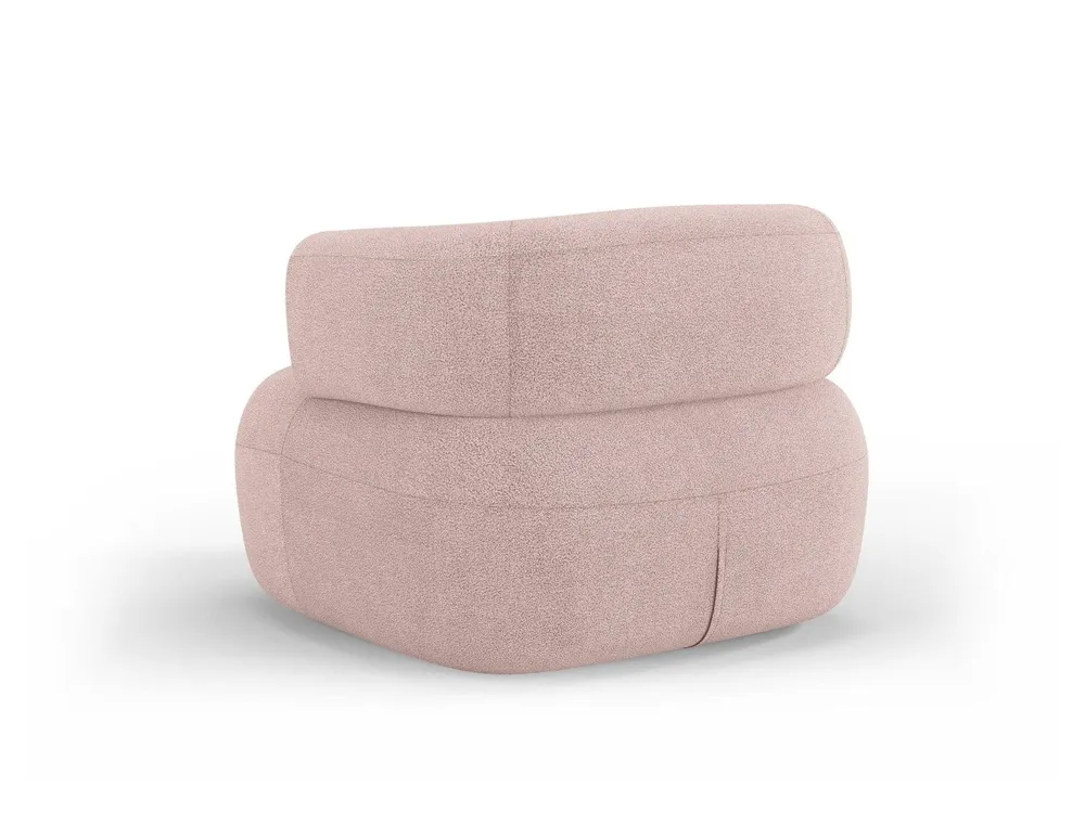 Aldrin Pulvered Boucle Pink Sessel