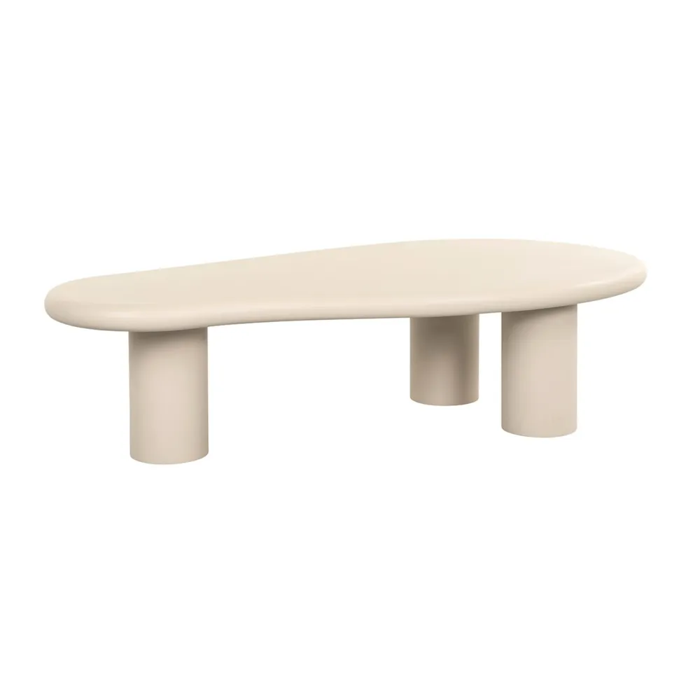 Beistelltisch auf drei Beinen CLAYTON beige