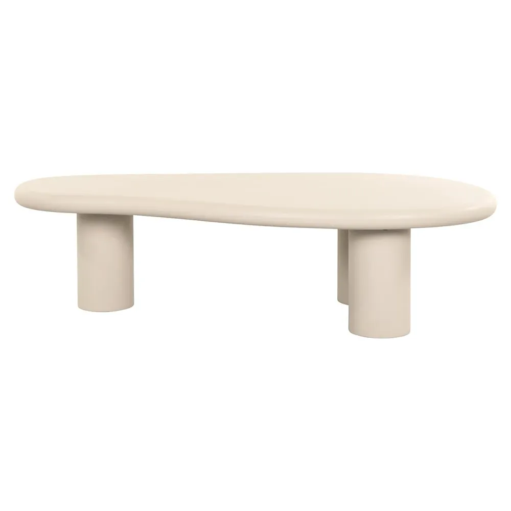Beistelltisch auf drei Beinen CLAYTON beige
