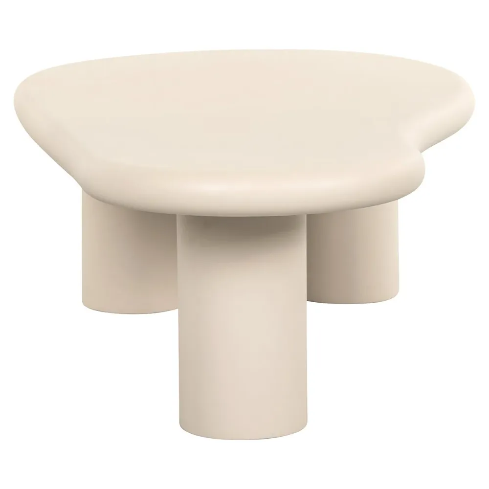 Beistelltisch auf drei Beinen CLAYTON beige
