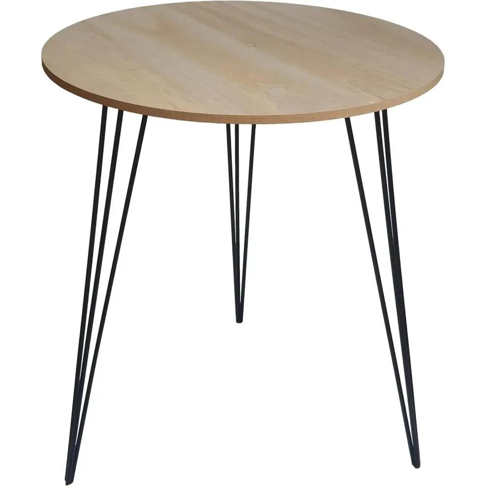Beistelltisch Couchtisch rund Holz Metall Tisch Nachttisch Holztisch Ø 40 cm