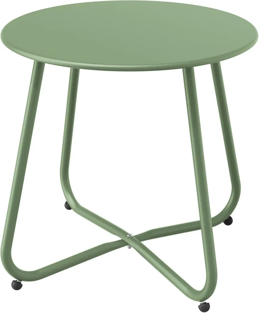 Beistelltisch Kaffeetisch Garten Outdoor Salbeigrün 45x45 cm