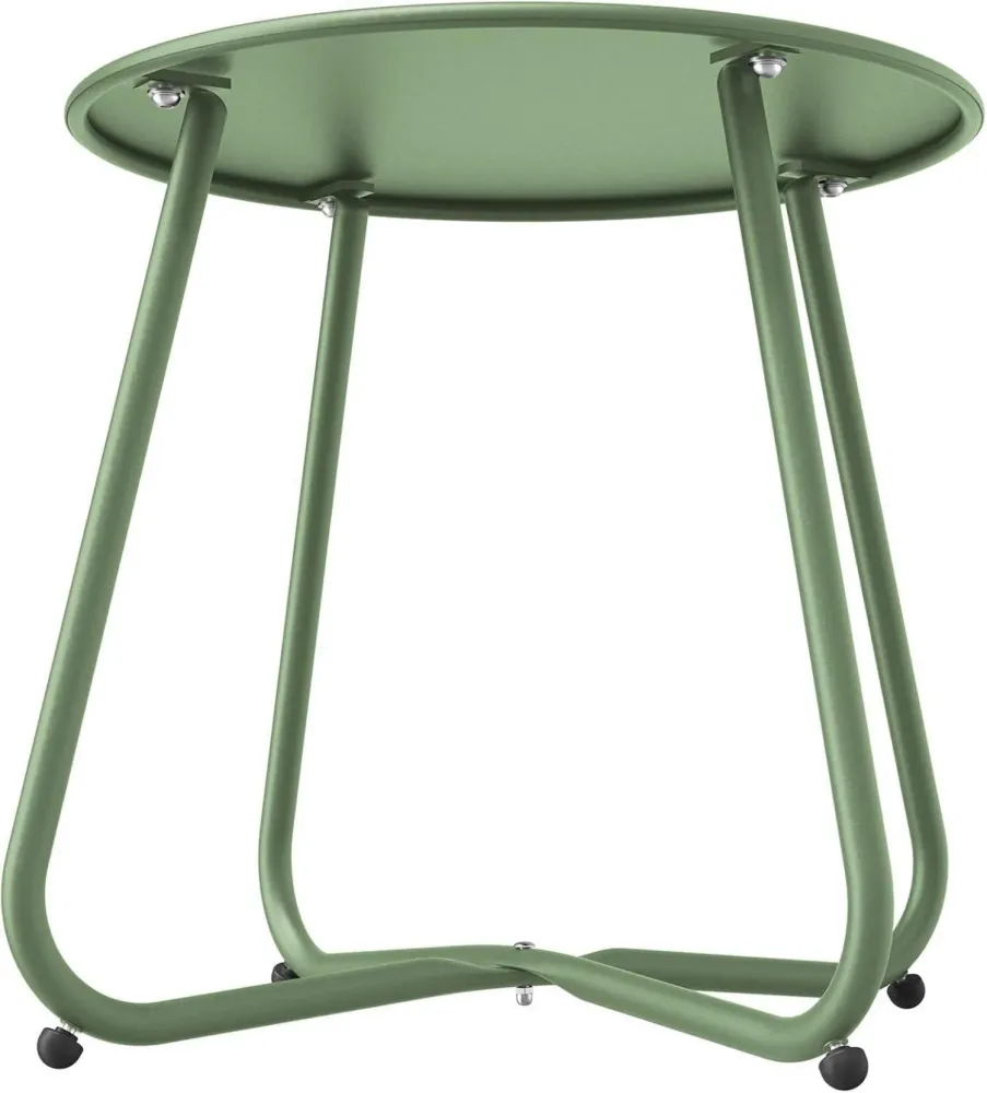 Beistelltisch Kaffeetisch Garten Outdoor Salbeigrün 45x45 cm