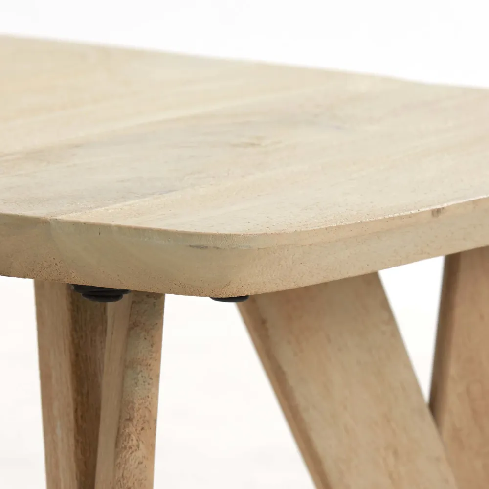 Beistelltisch QUENZA Mangoholz, Natur Ø44x36 cm