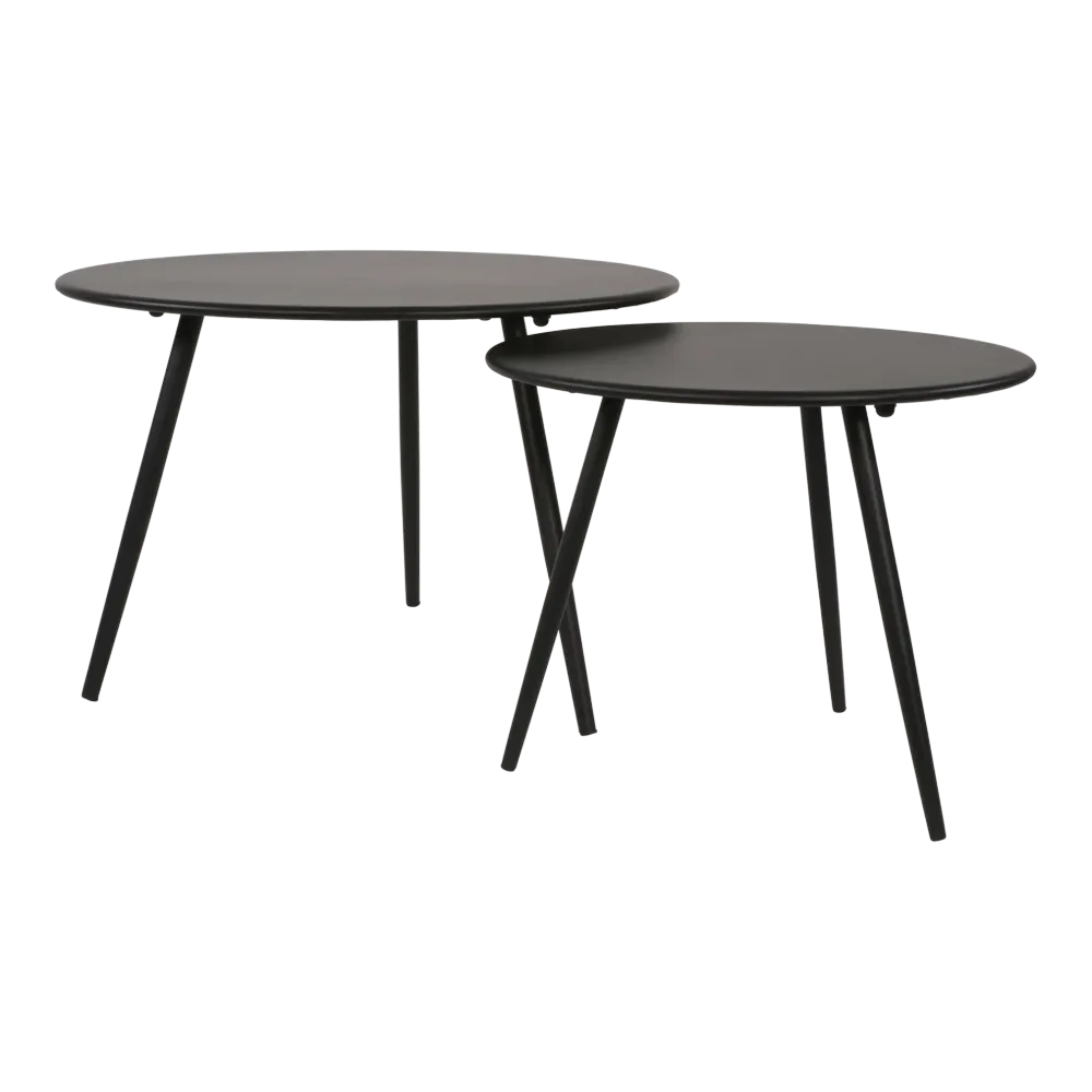 Beistelltisch Rafael Metall schwarz Ø60x41cm