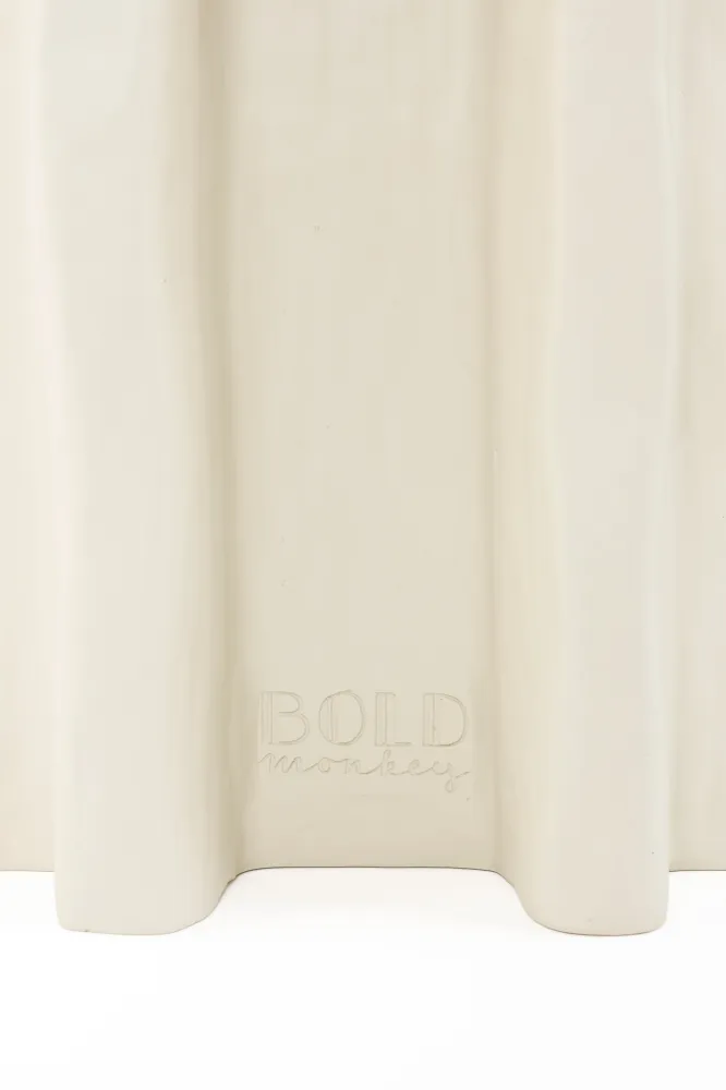BORN TO BE ALIVE quadratischer Beistelltisch beige