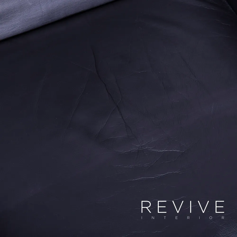 Brühl Designer Leder Sessel Schwarz Einsitzer Echtleder Funktion #5006