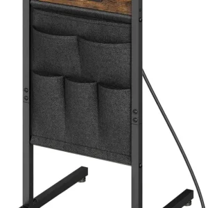 C-förmiger Beistelltisch mit Ladestation, Couchtisch