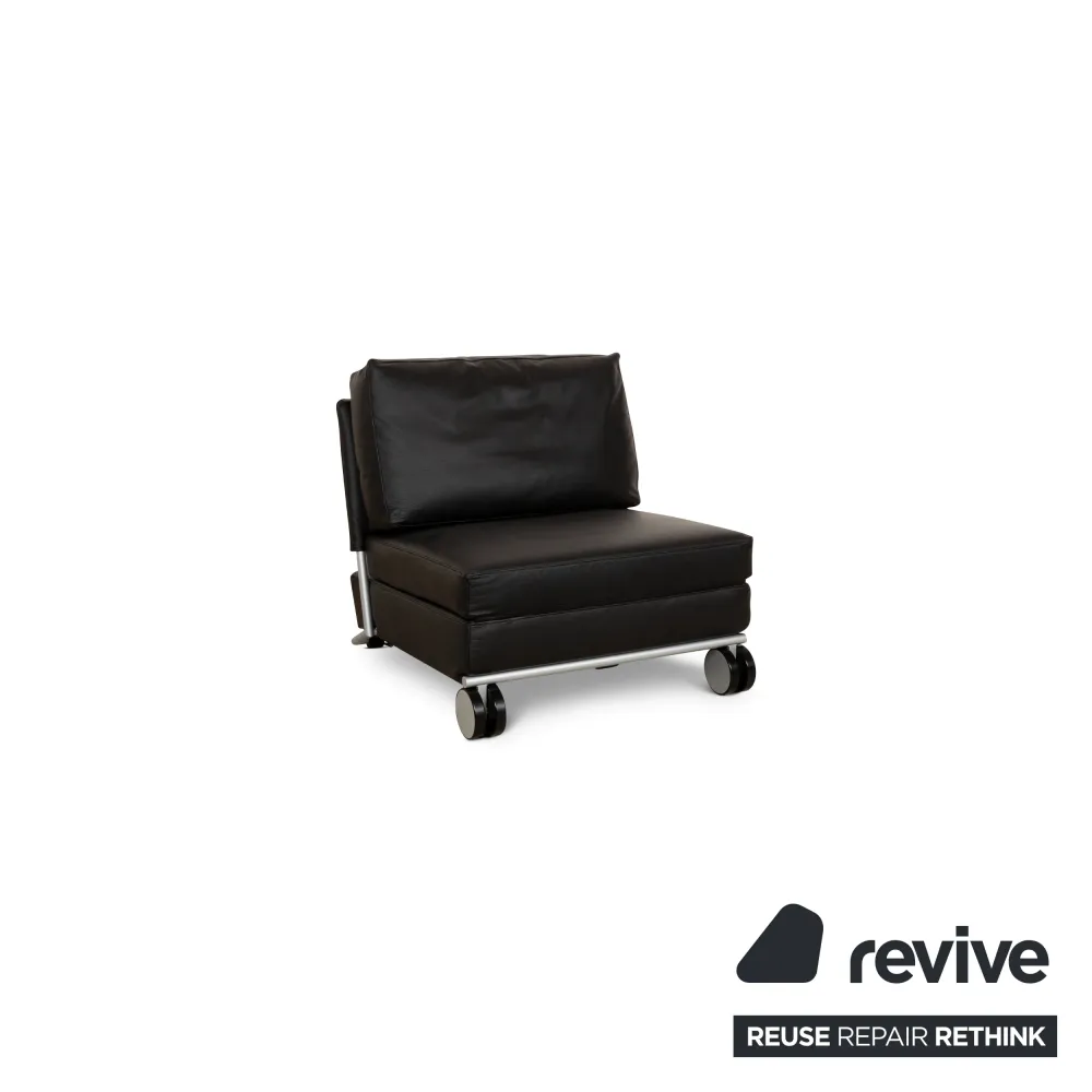Cor Trinus Leder Sessel Schwarz manuelle Funktion