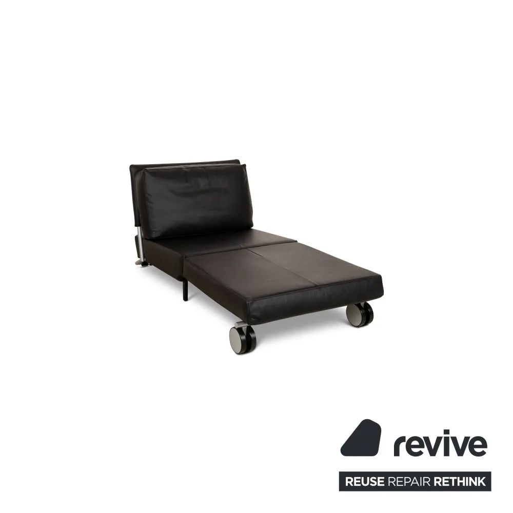 Cor Trinus Leder Sessel Schwarz manuelle Funktion