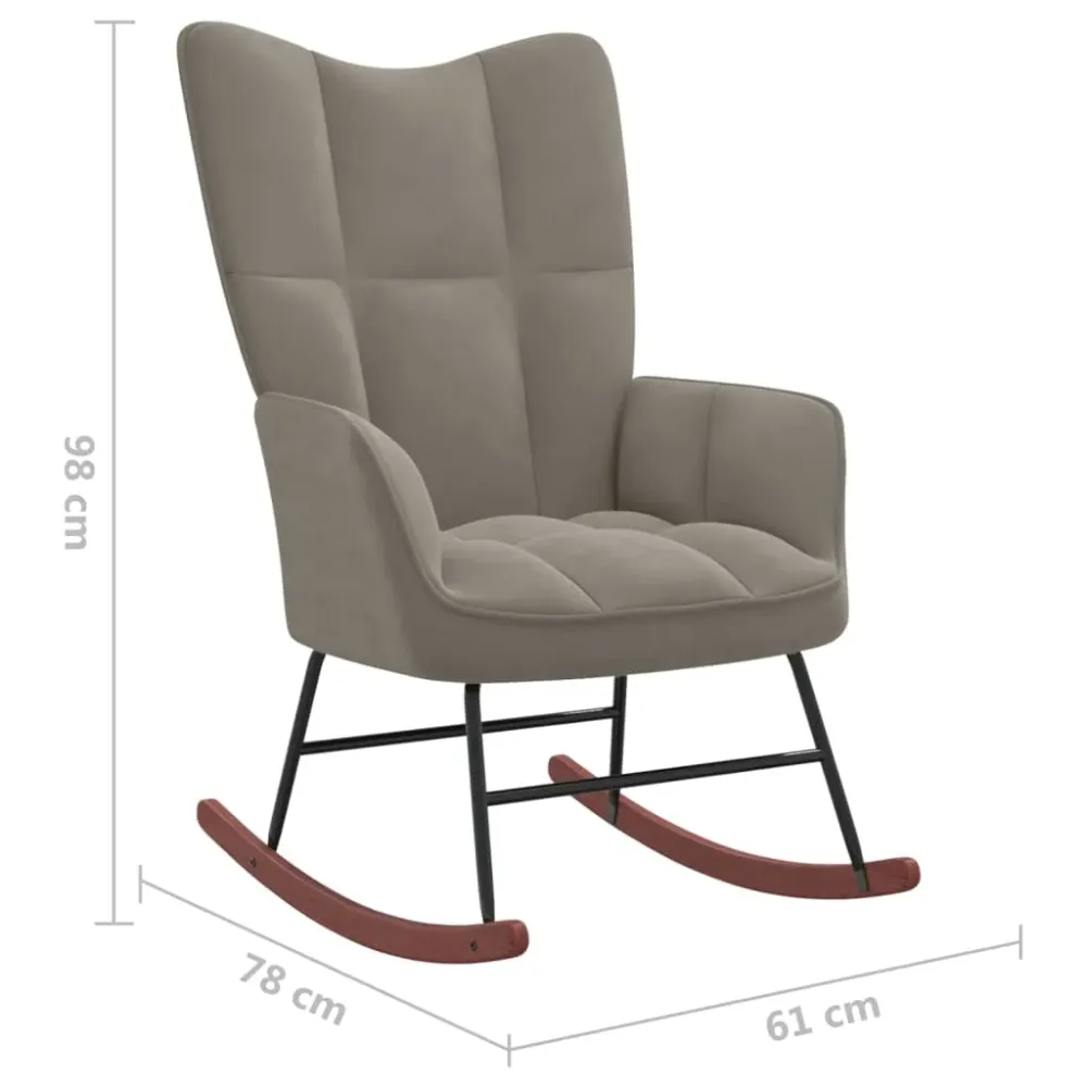 Derins Schaukelstuhl Relaxstuhl Schaukelsessel Schwingsessel Ruhesessel Relaxsessel Schwingstuhl Polsterstuhl Polstersesse...