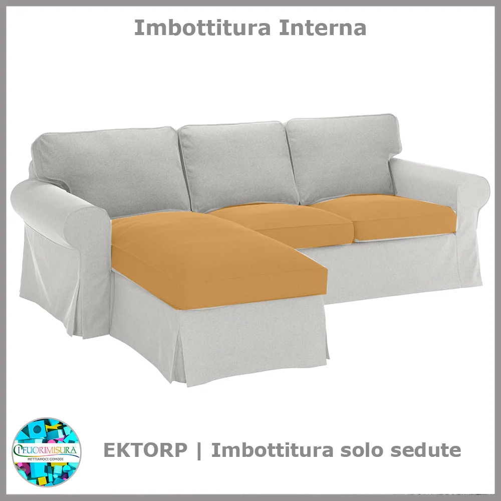 Ektorp-Sitzpolsterung kompatibel mit Ikea-Dreisitzer mit Chaiselongue