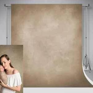 Fotohintergrund 3x3m Mikrofaser Hellbraun für Fotografie
