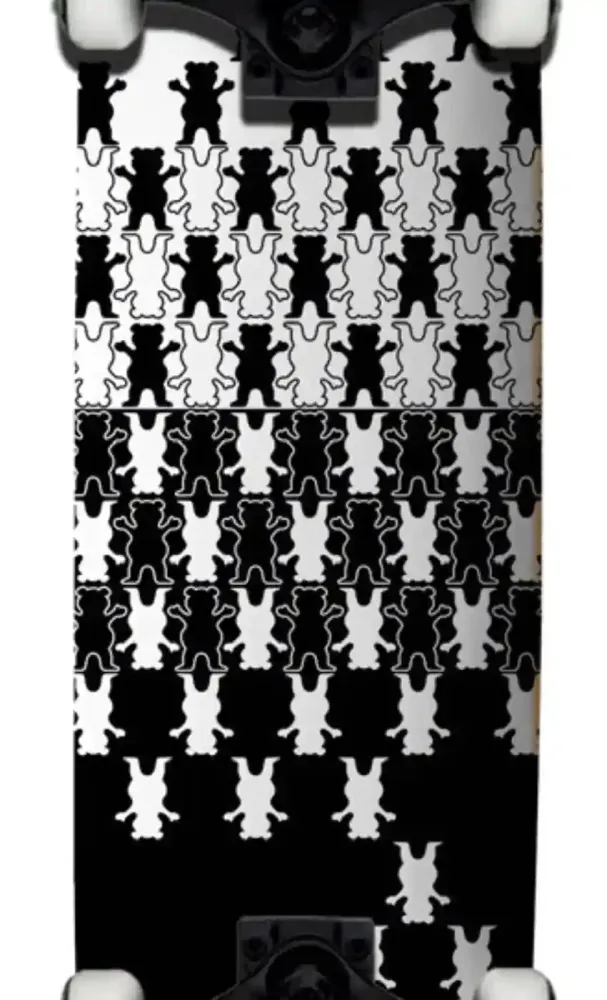Grizzly Optical Illusion 8.25 Complete Skateboard
