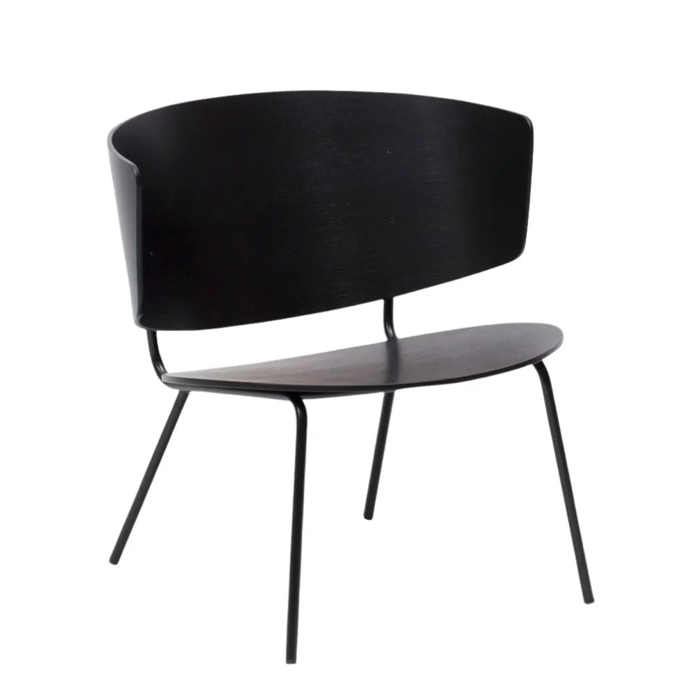 HERMAN LOUNGE Sessel schwarz