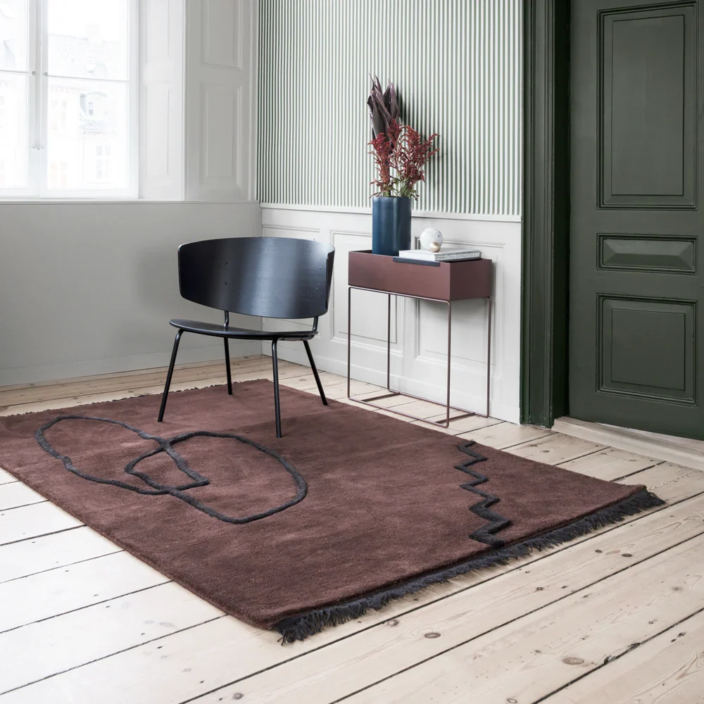 HERMAN LOUNGE Sessel schwarz