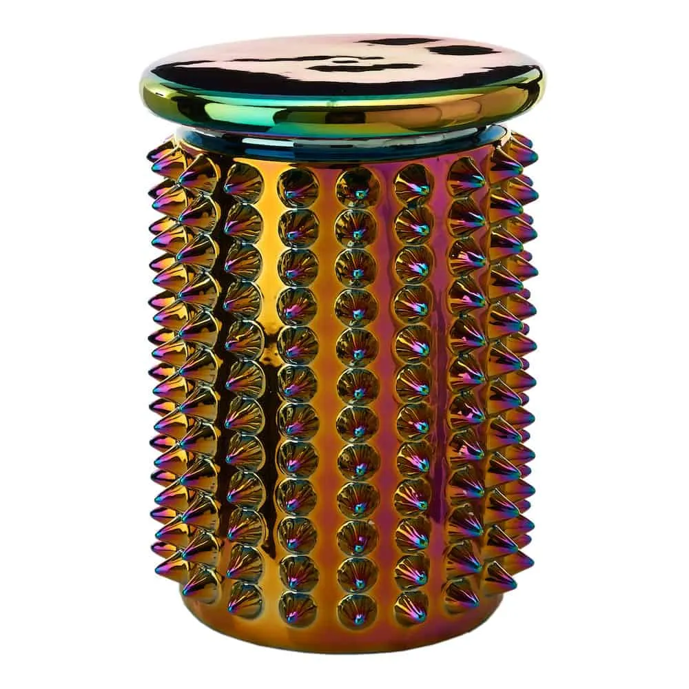Hocker-Beistelltisch 'OILY SPIKES' Ø32x45 cm