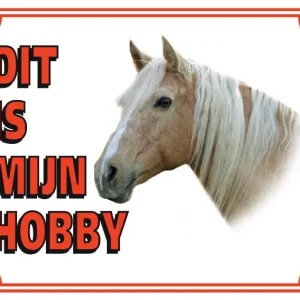 Horse Watch Schild - Das ist mein Hobby Hellbraun