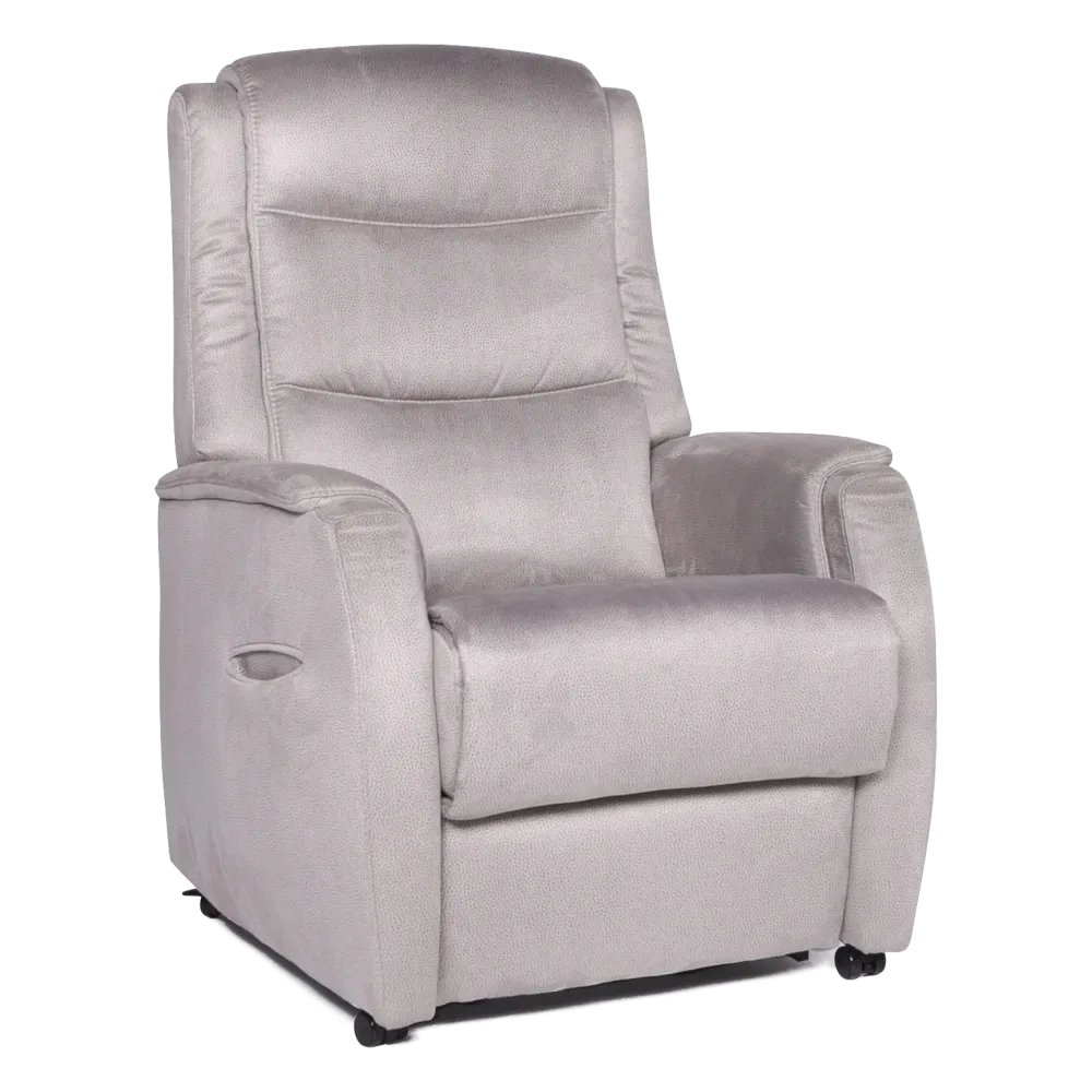 Hukla RV 81 Designer Stoff Sessel Grau Stuhl Relax Funktion Aufstehhilfe #8330