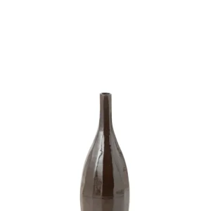 J-Line Vaas Fles Terra Blinkend Bruin Small