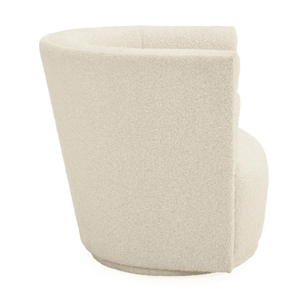 Jonathan Adler Bouclé Dreh-Sessel Maxime | Olympus Oatmeal