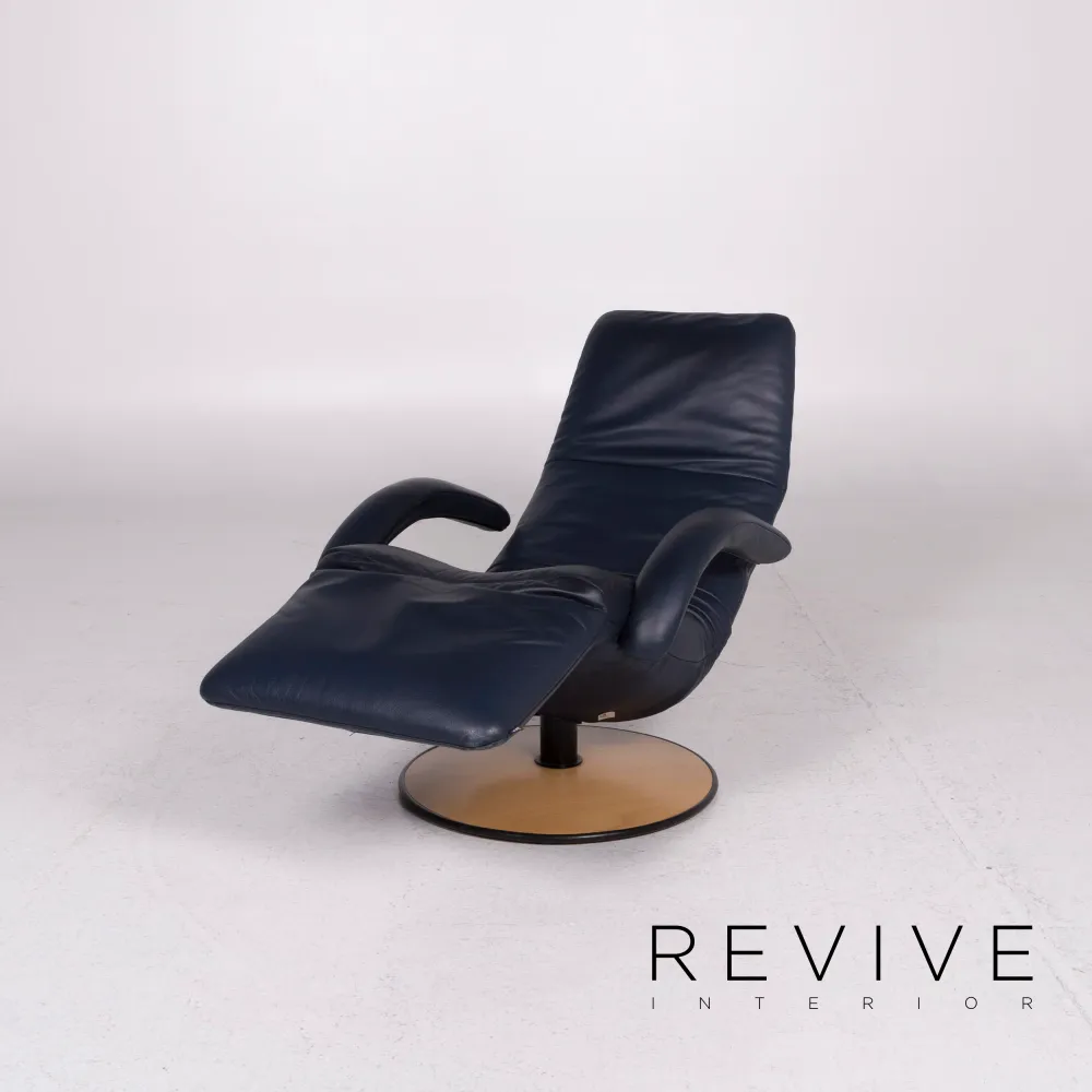 Jori Leder Sessel Blau Relaxfunktion Funktion #11822