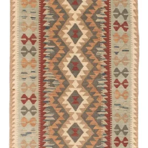 Kelim Teppich - Oriental 198 x 80 cm - hellbraun