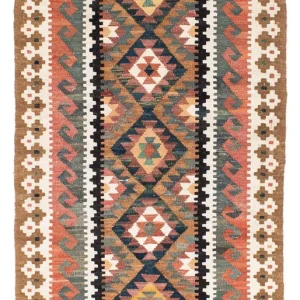 Kelim Teppich - Oriental 200 x 101 cm - hellbraun